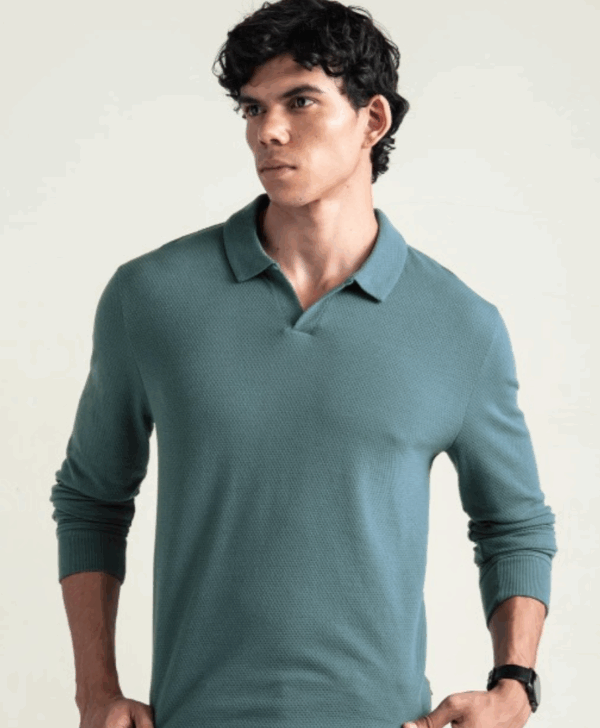 Full Sleeve Polo T Shirt - Image 4